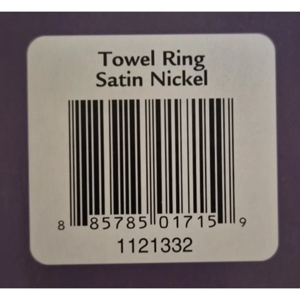 Towel‎ Ring 6in Satin Nickel Liberty Hardware mounting hardware included